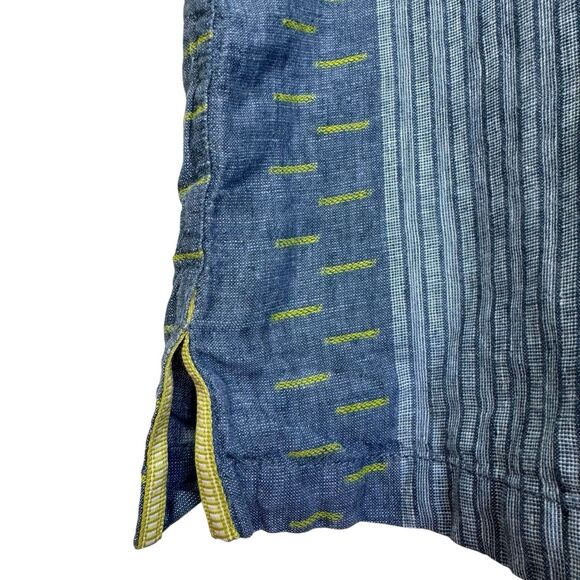 Tommy Bahama Shirt Mens XL Blue Linen Blend Short Sleeve Preppy Resort Old Money - Picture 4 of 11